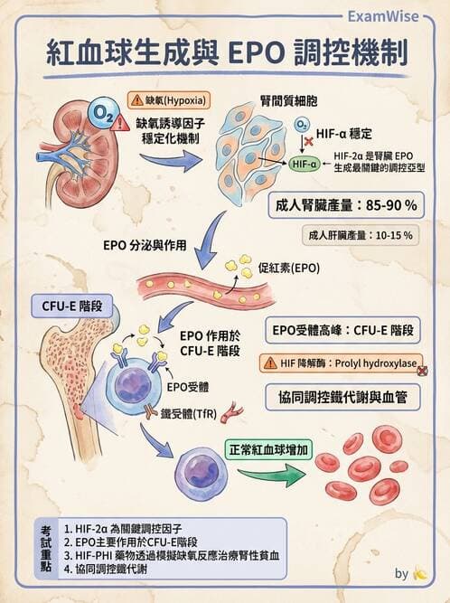 醫檢師 - 紅血球生理與形態 - AI 圖文解析預覽