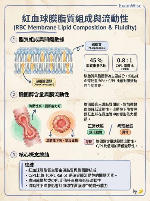 醫檢師 - 紅血球生理與形態 - AI 圖文解析預覽