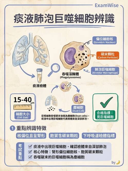 醫檢師 - 痰液一般鏡檢 - AI 圖文解析預覽
