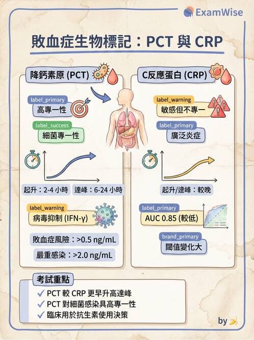 醫檢師 - 急性發炎蛋白與微生物感染血清學 - AI 圖文解析預覽