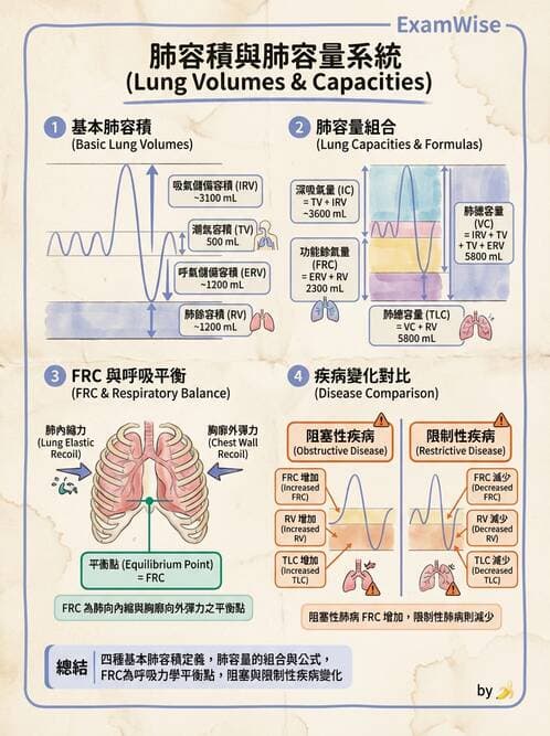 醫檢師 - 肺功能基礎與指標 - AI 圖文解析預覽