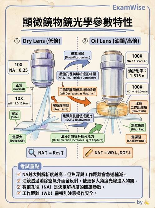 醫檢師 - 顯微鏡原理與操作 - AI 圖文解析預覽