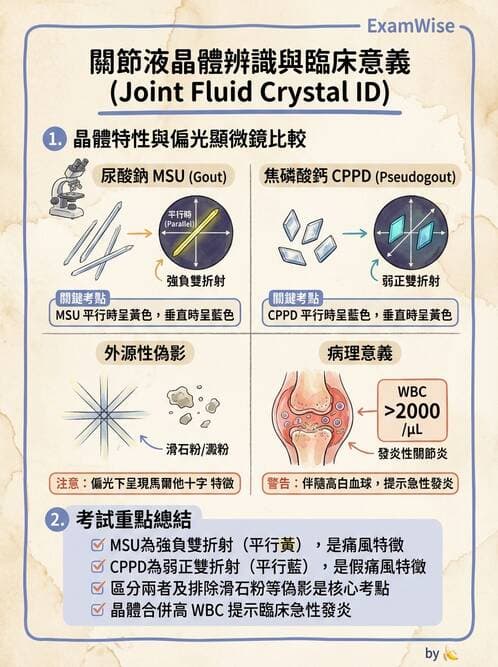 醫檢師 - 滑膜液檢查 - AI 圖文解析預覽