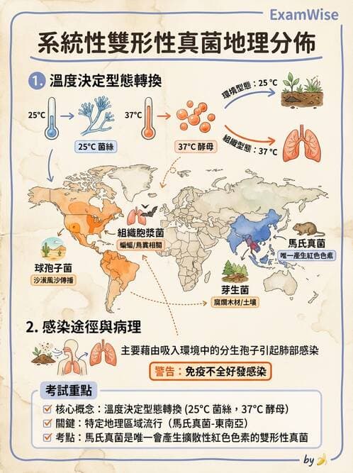 醫檢師 - 系統性與機會性真菌感染 - AI 圖文解析預覽