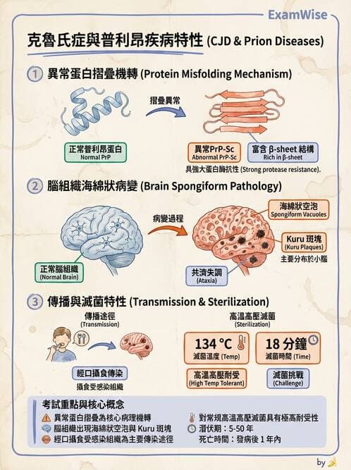 醫檢師 - 朊蛋白與其他DNA相關病原 - AI 圖文解析預覽