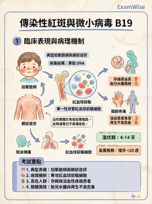 醫檢師 - 細小病毒與多瘤病毒 - AI 圖文解析預覽