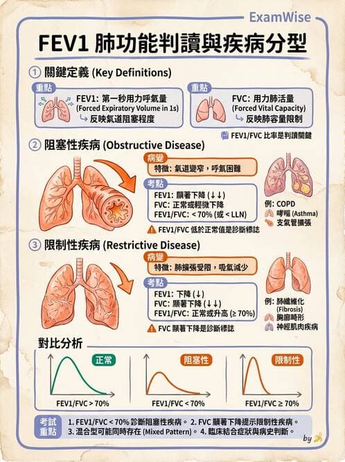 醫檢師 - 肺功能判讀與氣體交換 - AI 圖文解析預覽