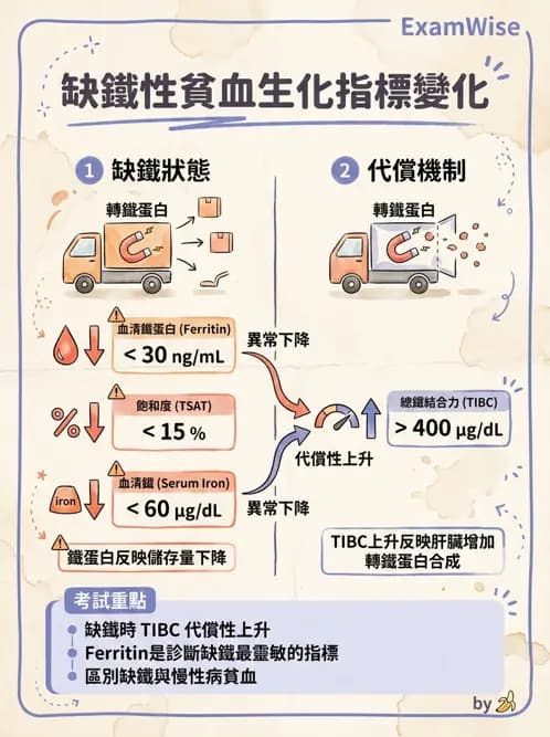 醫檢師 - 貧血診斷與營養缺乏性貧血 - AI 圖文解析預覽