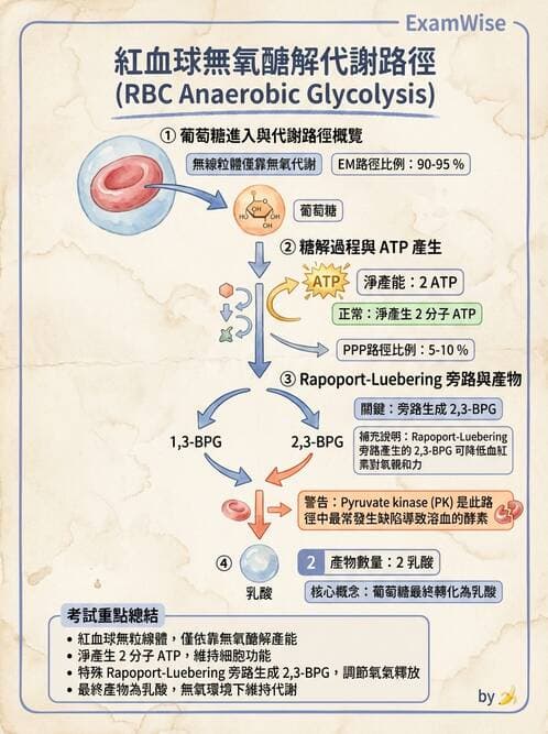 醫檢師 - 紅血球生理與形態 - AI 圖文解析預覽