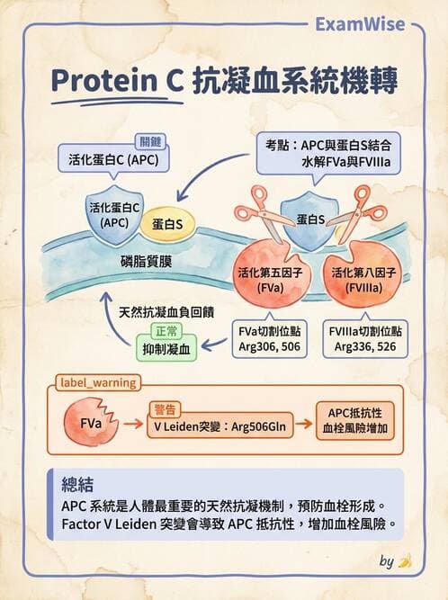 醫檢師 - 凝血因子與凝血檢驗 - AI 圖文解析預覽