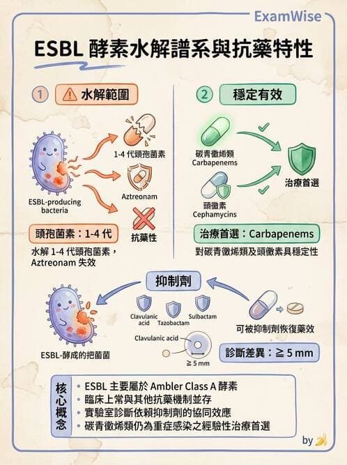 醫檢師 - 抗藥性機制 - AI 圖文解析預覽