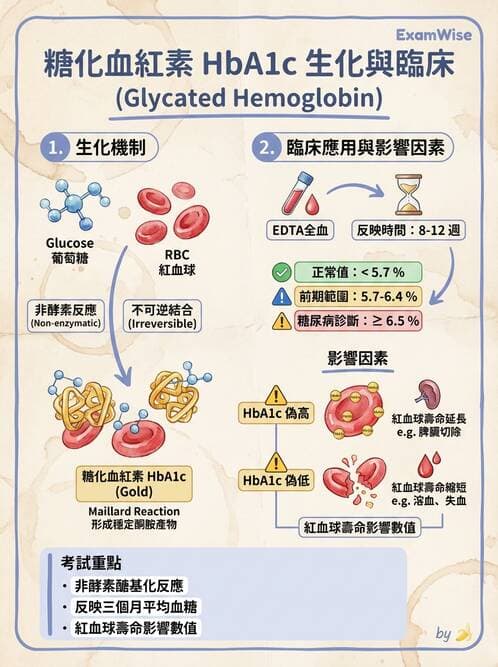 醫檢師 - 醣類代謝與糖尿病 - AI 圖文解析預覽