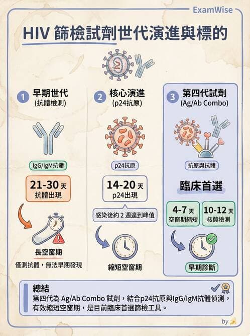 醫檢師 - 反轉錄病毒(HIV/HTLV) - AI 圖文解析預覽