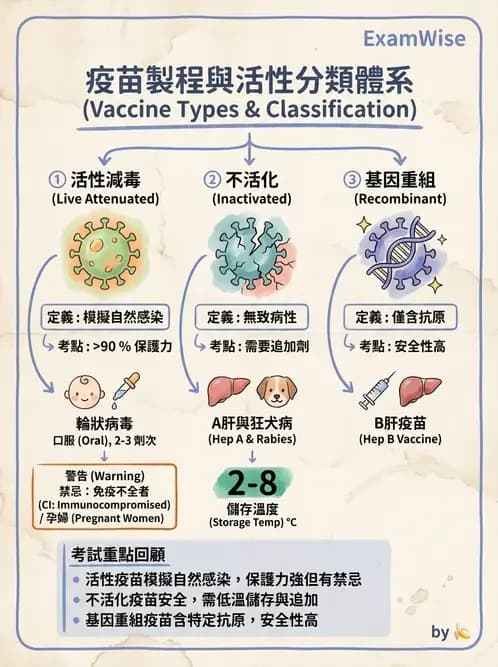 醫檢師 - 抗病毒藥物與疫苗通論 - AI 圖文解析預覽