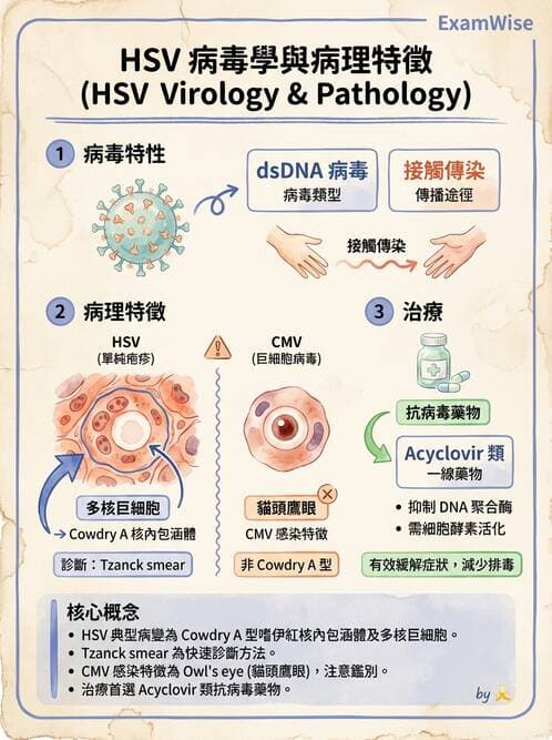 醫檢師 - 疱疹病毒科 - AI 圖文解析預覽