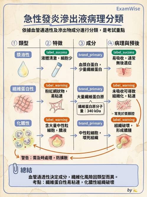 醫檢師 - 細胞傷害、發炎與修復 - AI 圖文解析預覽