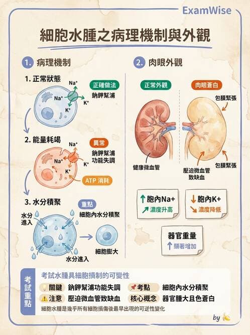 醫檢師 - 細胞傷害、發炎與修復 - AI 圖文解析預覽