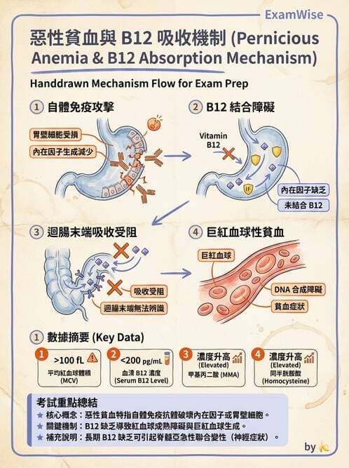 醫檢師 - 物理和化學傷害及營養疾病 - AI 圖文解析預覽
