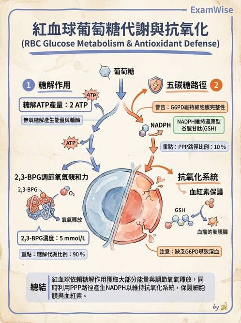 醫檢師 - 紅血球生理與形態 - AI 圖文解析預覽