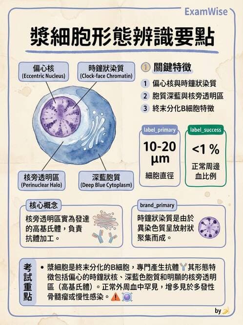 醫檢師 - 白血球生理與形態 - AI 圖文解析預覽