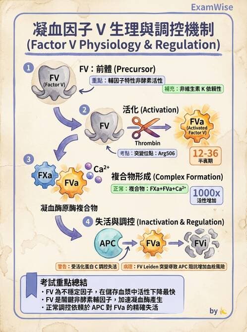 醫檢師 - 凝血因子與凝血檢驗 - AI 圖文解析預覽