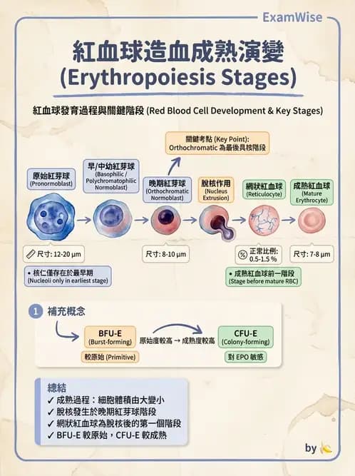 醫檢師 - 紅血球生理與形態 - AI 圖文解析預覽