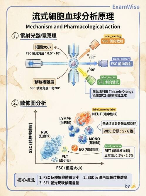 醫檢師 - 白血球生理與形態 - AI 圖文解析預覽