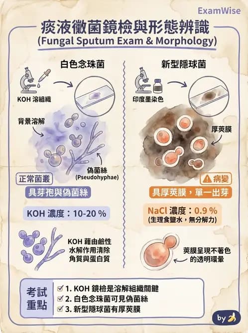醫檢師 - 痰液一般鏡檢 - AI 圖文解析預覽
