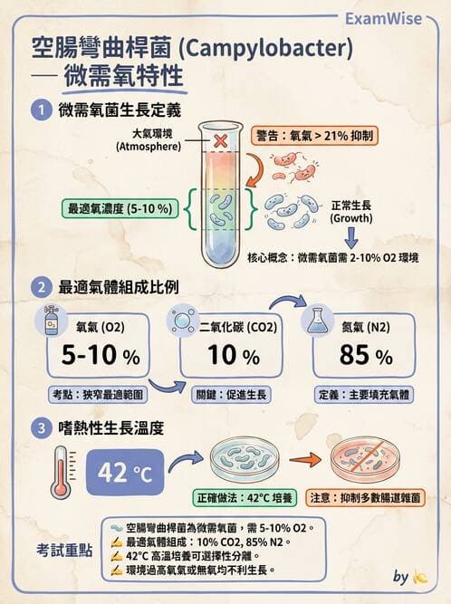 醫檢師 - 弧菌、氣單胞菌與彎曲菌 - AI 圖文解析預覽