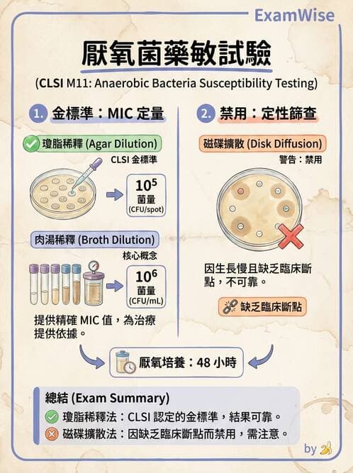 醫檢師 - 藥敏試驗方法 - AI 圖文解析預覽