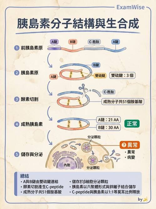 醫檢師 - 醣類代謝與糖尿病 - AI 圖文解析預覽
