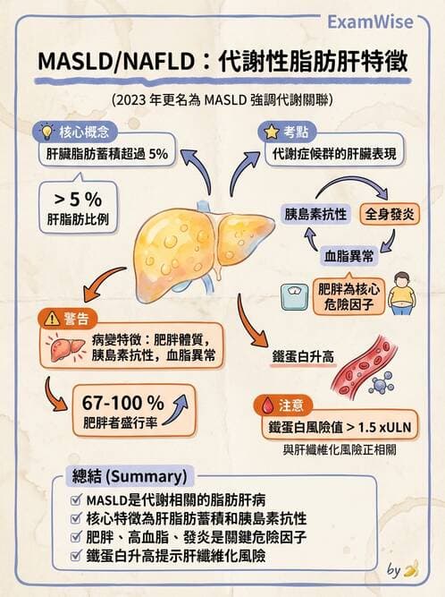 醫檢師 - 肝臟機能與胰臟酵素 - AI 圖文解析預覽
