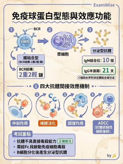 醫檢師 - 免疫球蛋白與抗體 - AI 圖文解析預覽