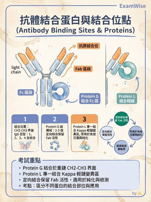醫檢師 - 免疫球蛋白與抗體 - AI 圖文解析預覽