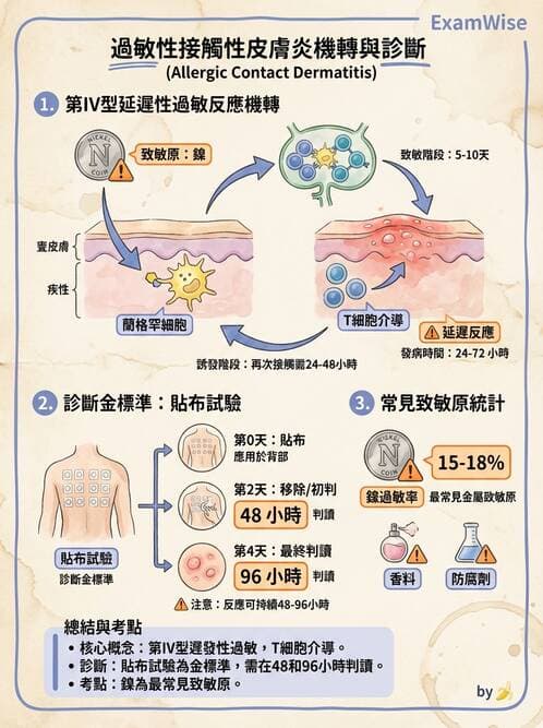 醫檢師 - 過敏反應及測試法 - AI 圖文解析預覽