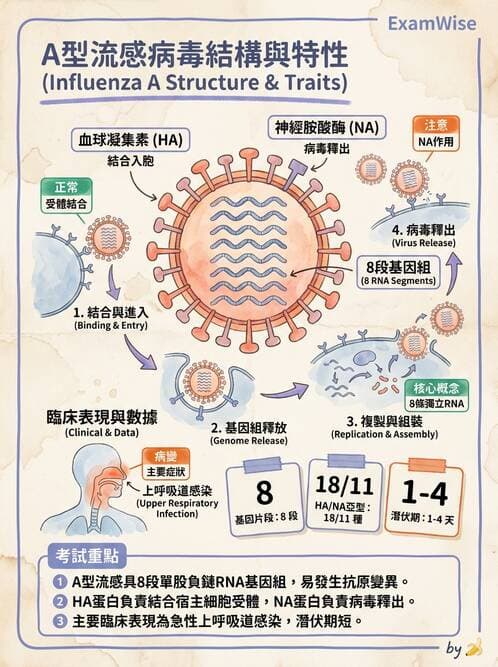 醫檢師 - 正黏液病毒科(流感) - AI 圖文解析預覽