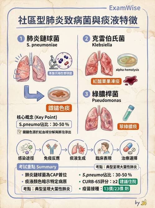醫檢師 - 鏈球菌與其他革蘭氏陽性桿菌 - AI 圖文解析預覽