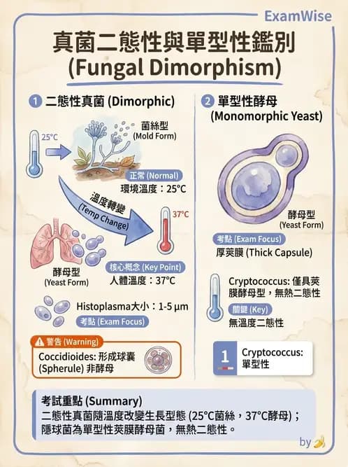 醫檢師 - 真菌診斷與治療 - AI 圖文解析預覽