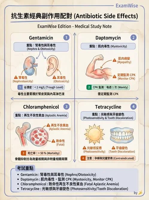 專師 - 抗生素藥理 - AI 圖文解析預覽