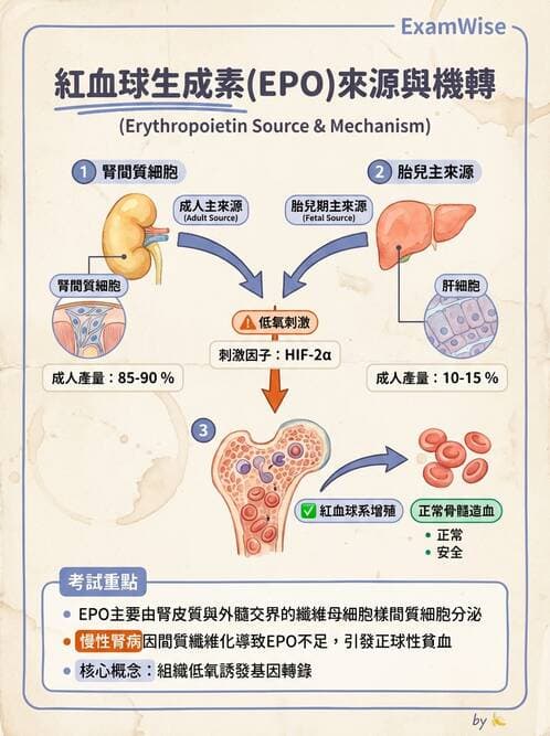 醫檢師 - 紅血球生理與形態 - AI 圖文解析預覽