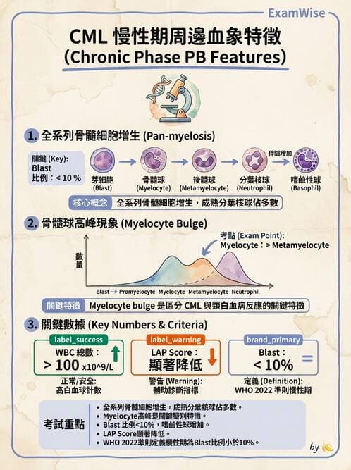 醫檢師 - 慢性血液腫瘤與骨髓增生疾患 - AI 圖文解析預覽