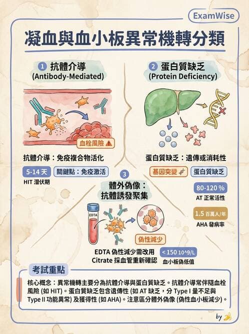 醫檢師 - 血栓性疾病與抗凝治療監測 - AI 圖文解析預覽