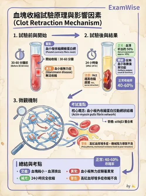醫檢師 - 血小板與止血生理 - AI 圖文解析預覽