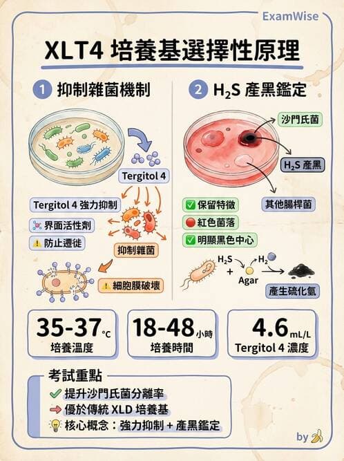 醫檢師 - 腸內菌鑑別方法與培養基 - AI 圖文解析預覽