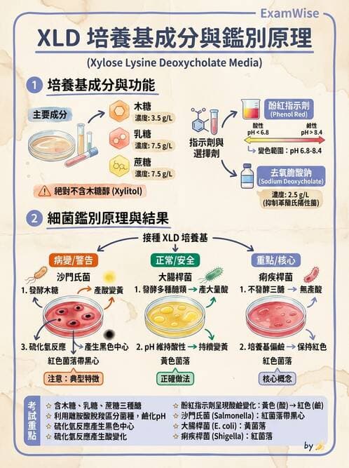 醫檢師 - 腸內菌鑑別方法與培養基 - AI 圖文解析預覽