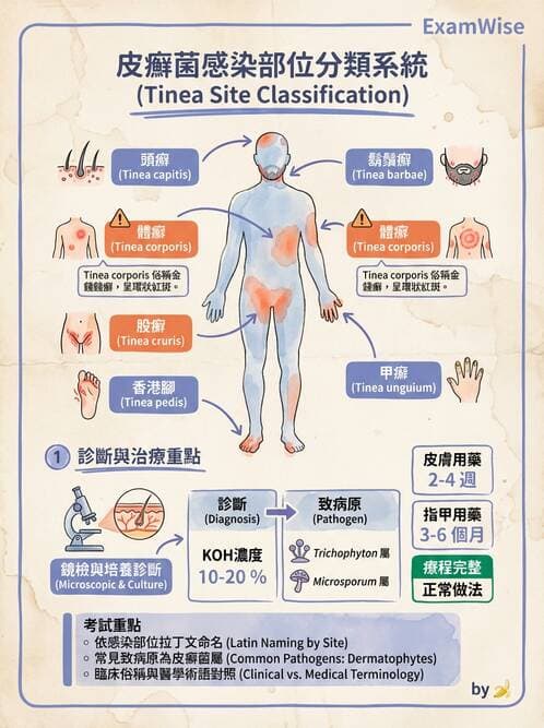 醫檢師 - 皮膚與皮下真菌感染 - AI 圖文解析預覽