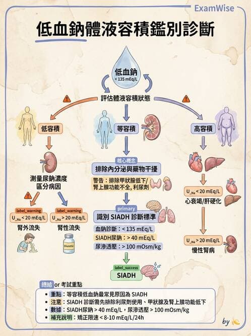 專師 - 鈉離子異常與SIADH - AI 圖文解析預覽