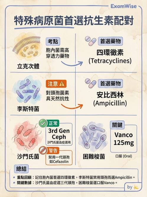 專師 - 抗生素藥理 - AI 圖文解析預覽