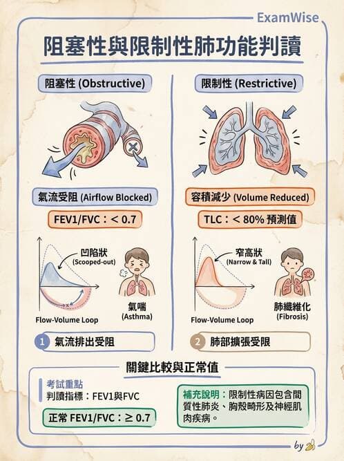 醫檢師 - 肺功能判讀與氣體交換 - AI 圖文解析預覽