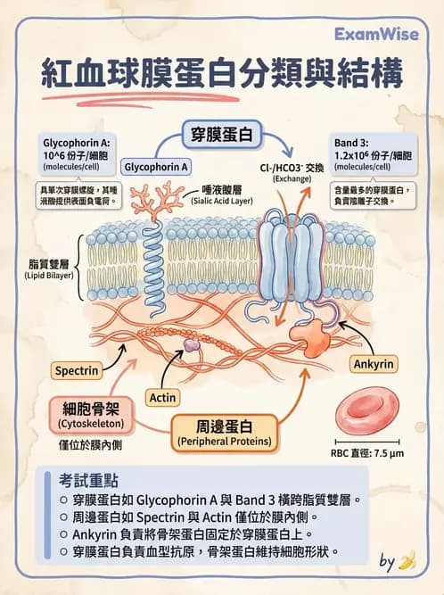 醫檢師 - 紅血球生理與形態 - AI 圖文解析預覽